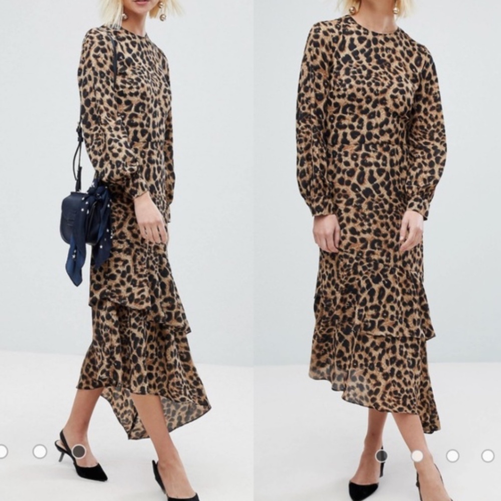 Warehouse Leopard Print Dress US Size 4